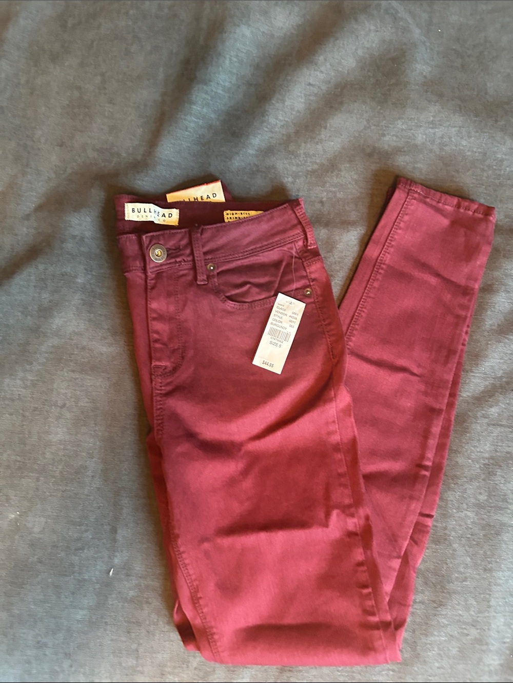 Bullhead Women's Burgundy Skinny Jeans
